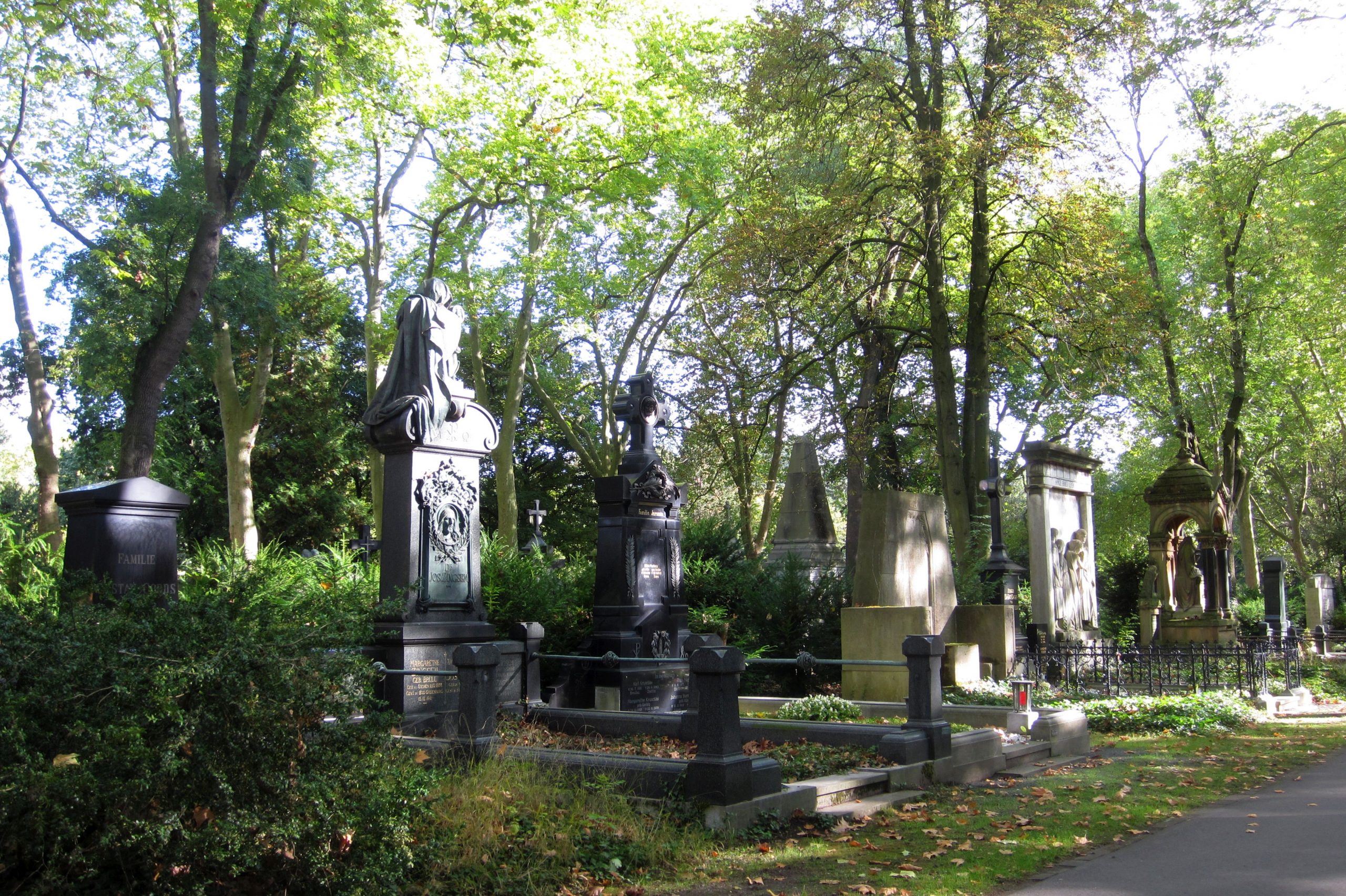 tombstones on colognes biggest cemetery, the Melaten cemetery